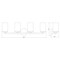 Z-Lite Thayer Vanity, 4-Light, 30.75 In.W x 5.75 In.L x 8.75 In.H, Brushed Nickel/Clear 742-4V-BN - alternate 5